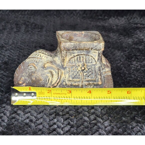 Elephant Candle Holder Set  Formalities Jungle Pedestal & Rustic Tealight Holder - Picture 11 of 12